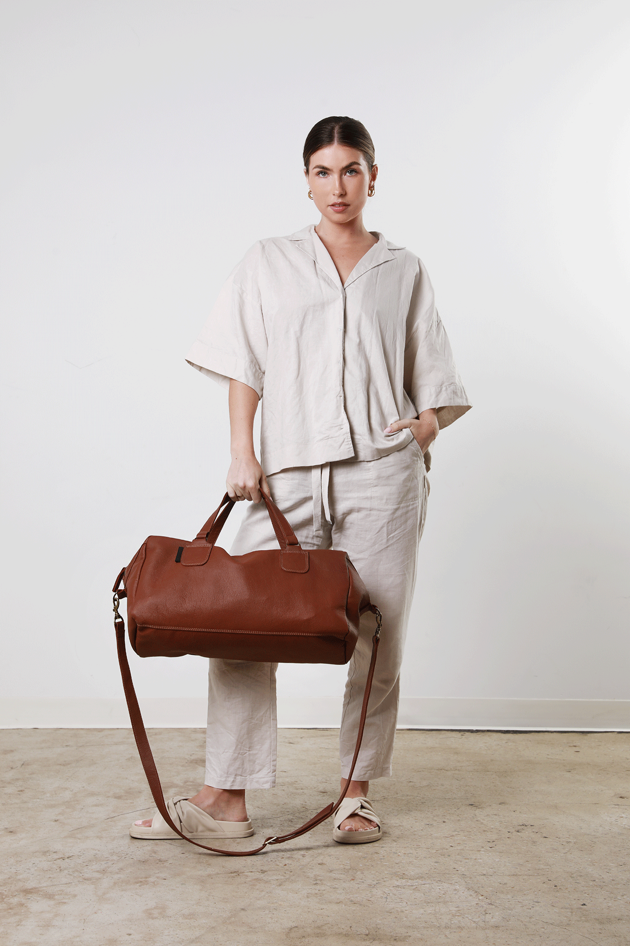 Maurie Leather Duffle Bag