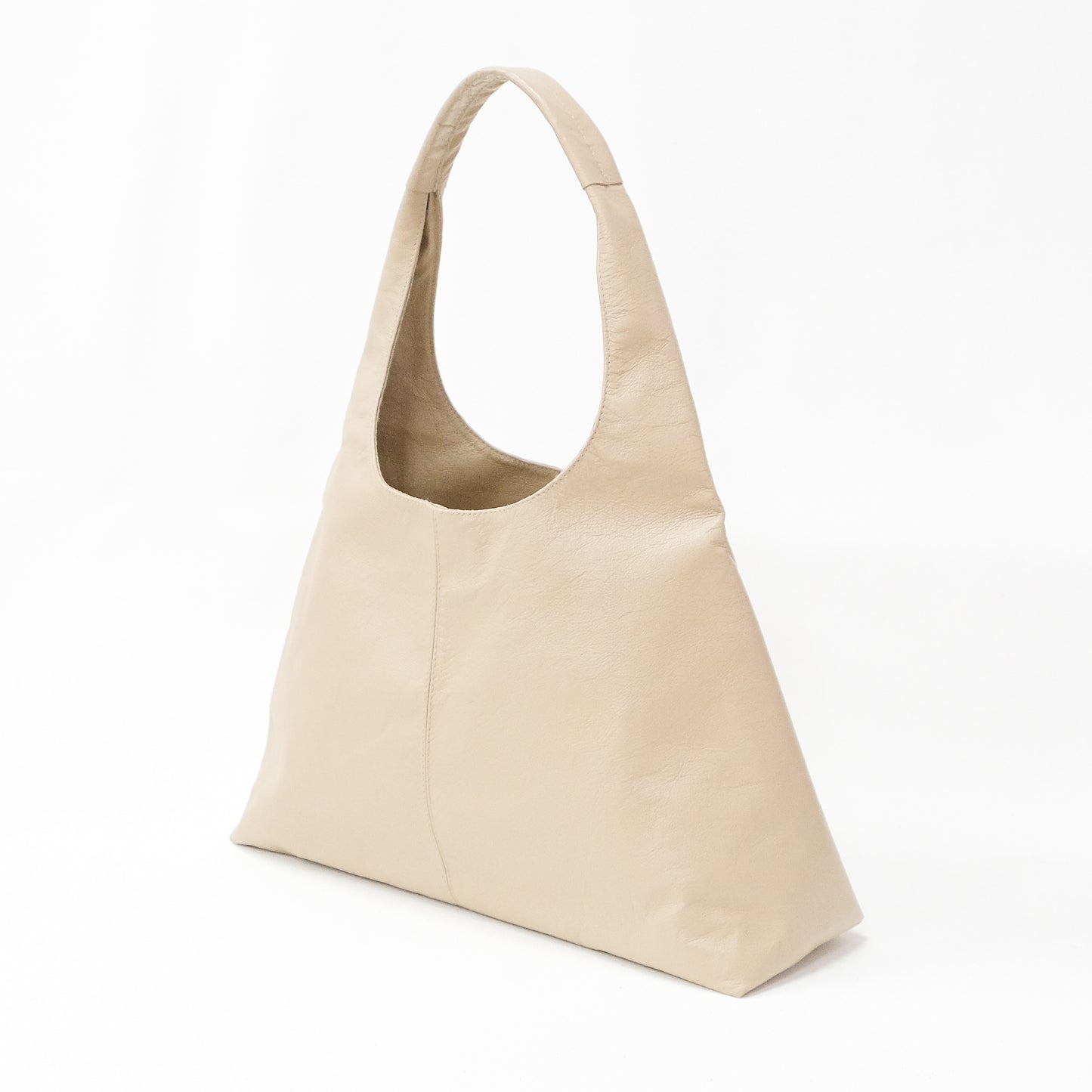 Hibiscus Leather Hobo Bag