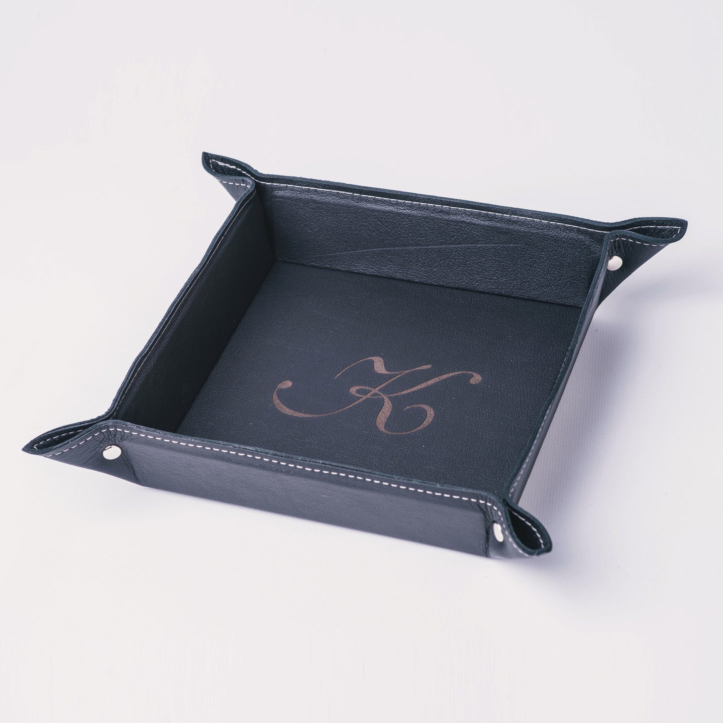 Leather Trinket Tray - small
