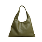 Hibiscus Leather Hobo Bag (Eucalyptus Green)