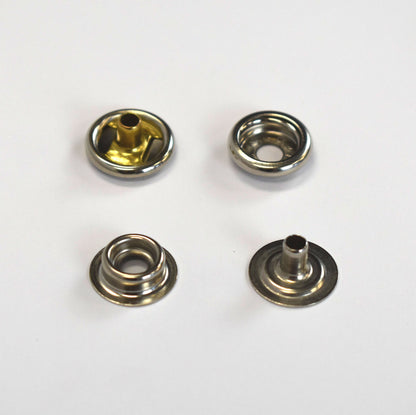 Large Cap Press Studs/Snap Fasteners (Nickel)