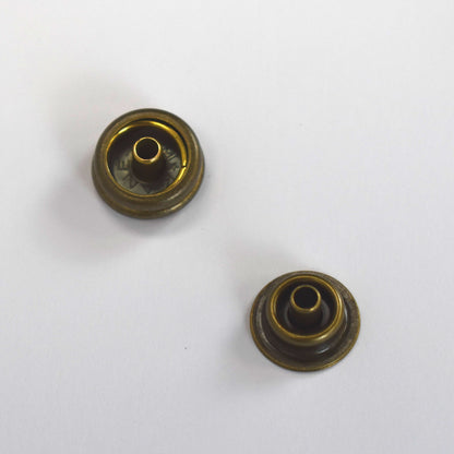 Large Cap Press Studs/Snap Fasteners (Antique Brass)