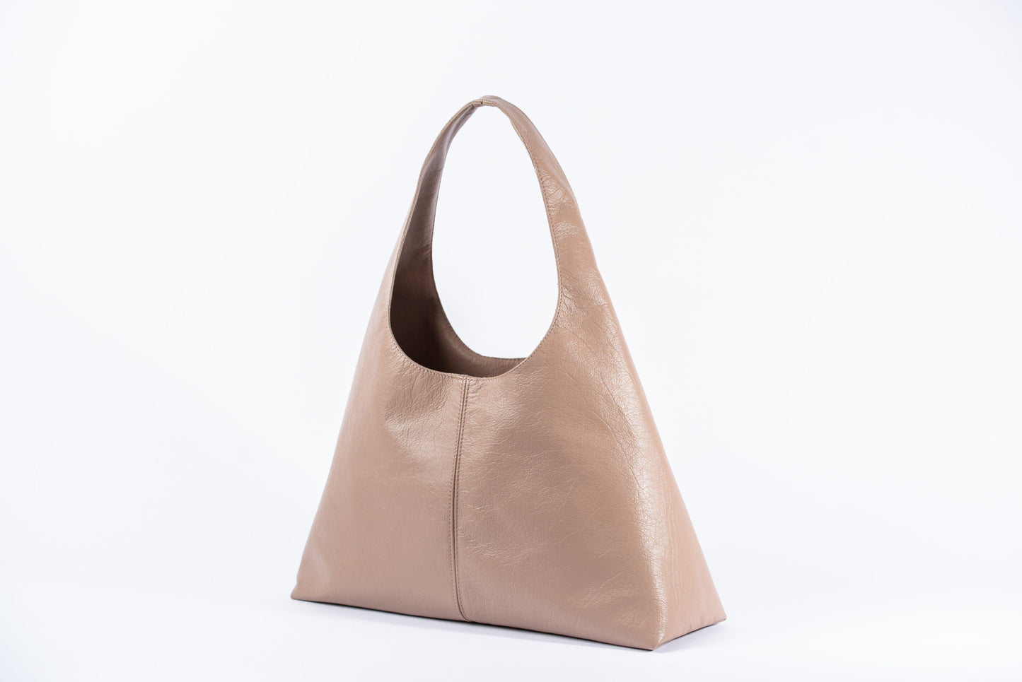 Hibiscus Leather Hobo Bag