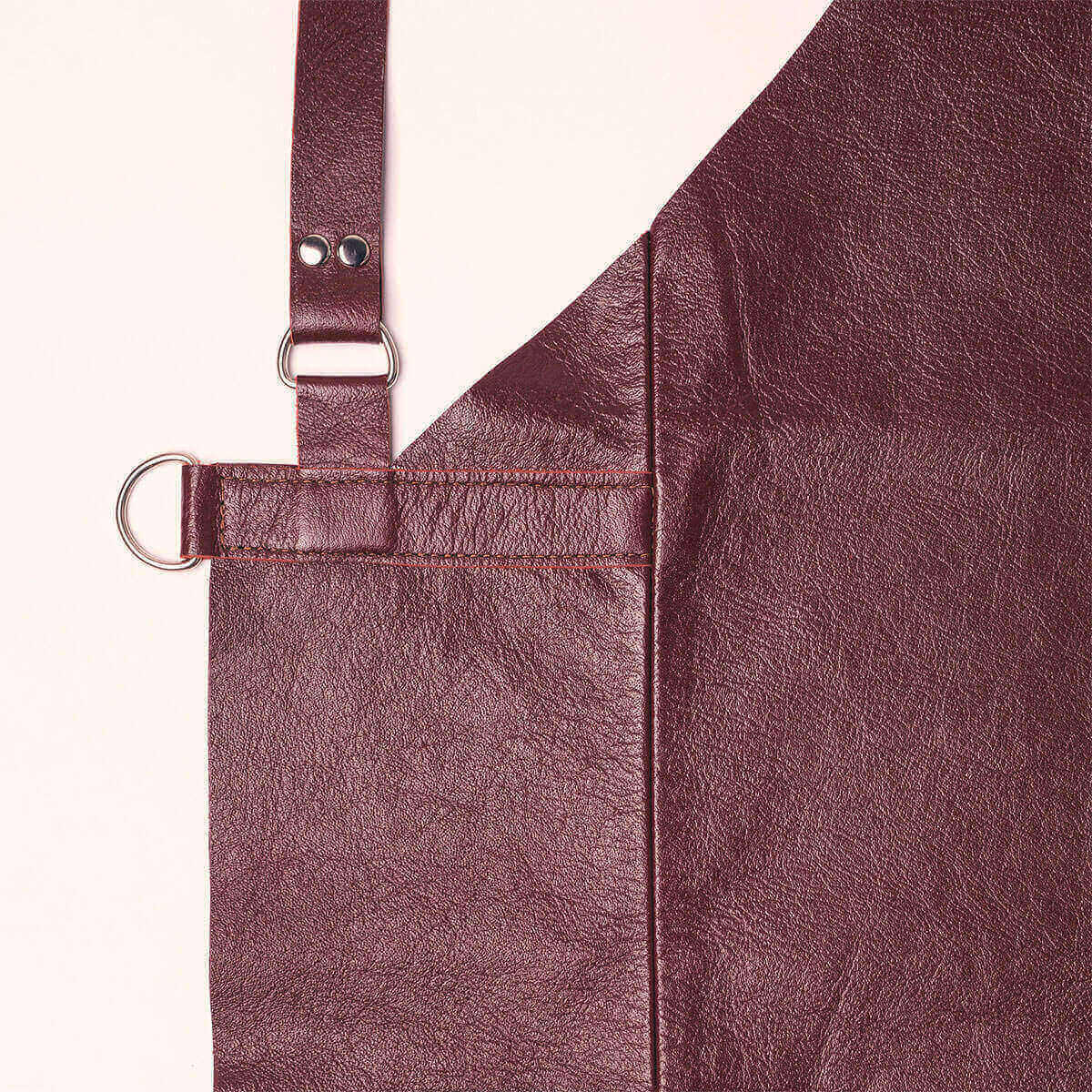 Deluxe Leather Apron (Burgundy)