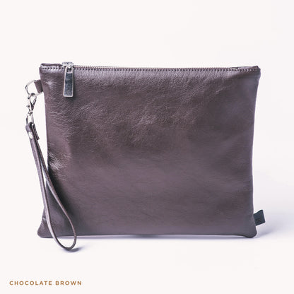 Karmine Leather Clutch (18 colours)