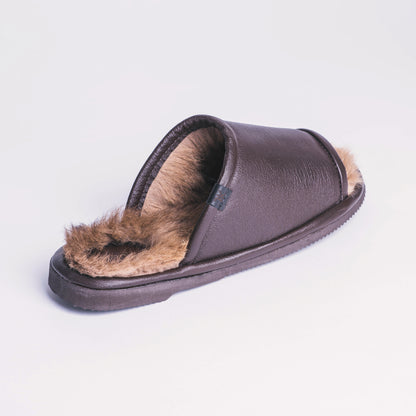 Karmine Toeless Slide (Chocolate Brown)