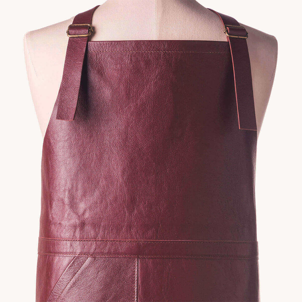 Deluxe Leather Apron (Burgundy)